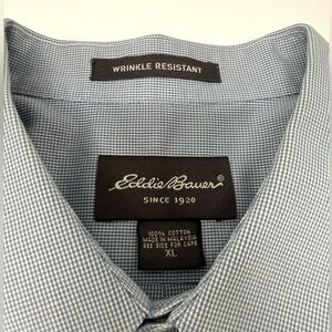Eddie Bauer Wrinkle-Resistant Button-Up Shirt | XL | NWOT | 100% Cotton